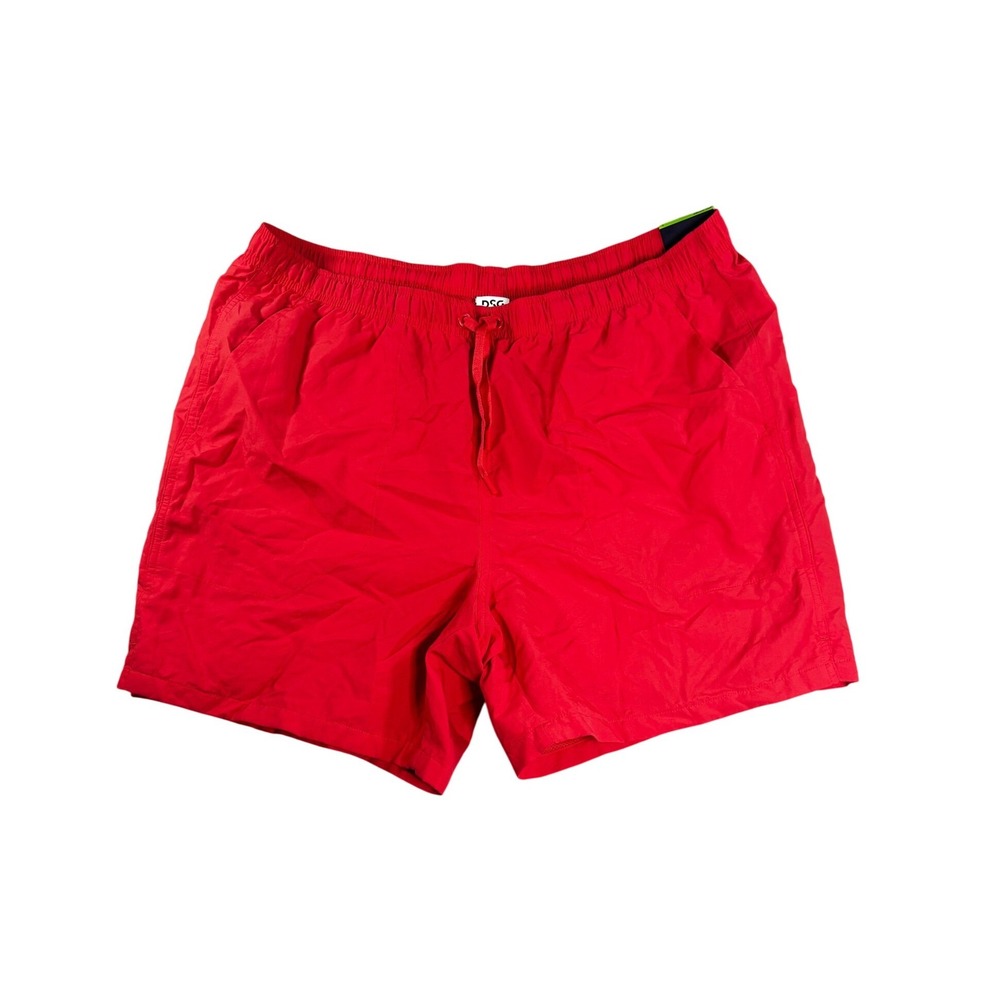 DSG Men Rec Short Red Relaxed Fit 6 Inch Inseam Mesh Lined NWT Size Large